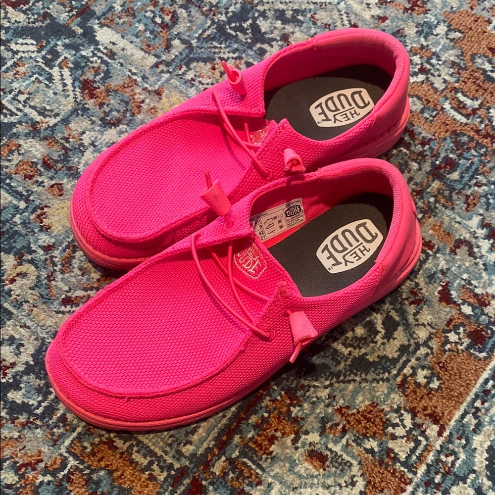 Hey Dude Pink Sneakers Vibrant Comfort